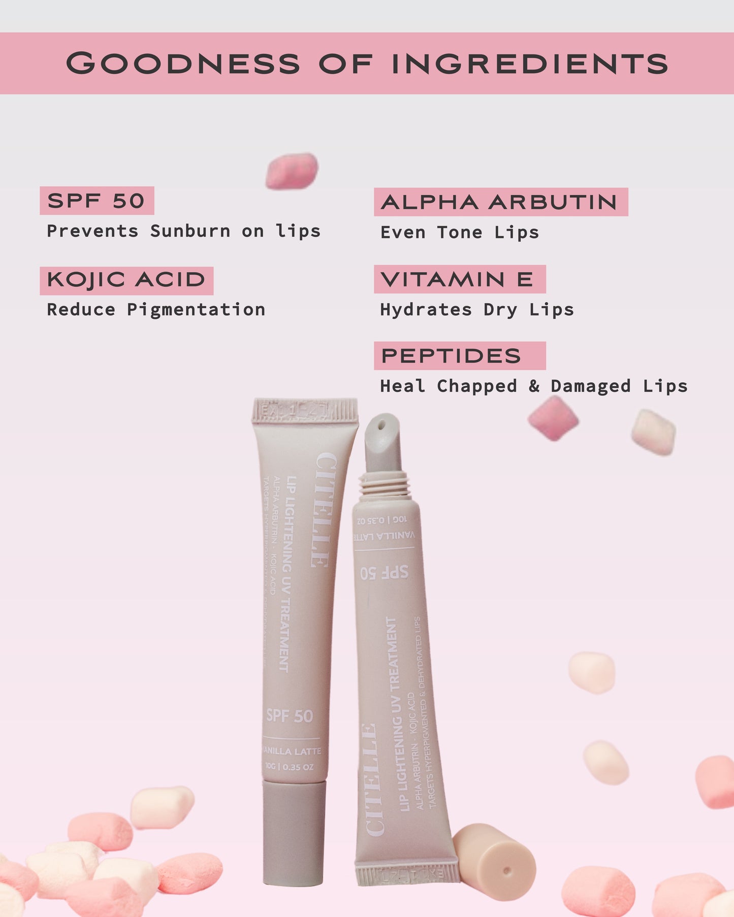 LIP LIGHTENING UV TREATMENT SPF 50 – VANILLA LATTE