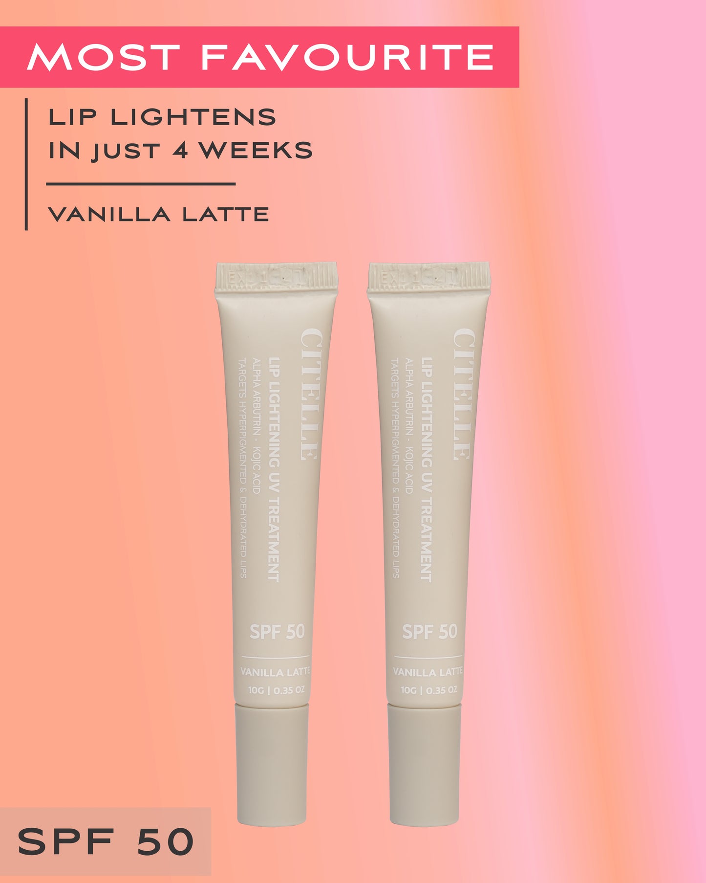 LIP LIGHTENING UV TREATMENT SPF 50 - COMBO BUNDLE - VANILLA LATTE