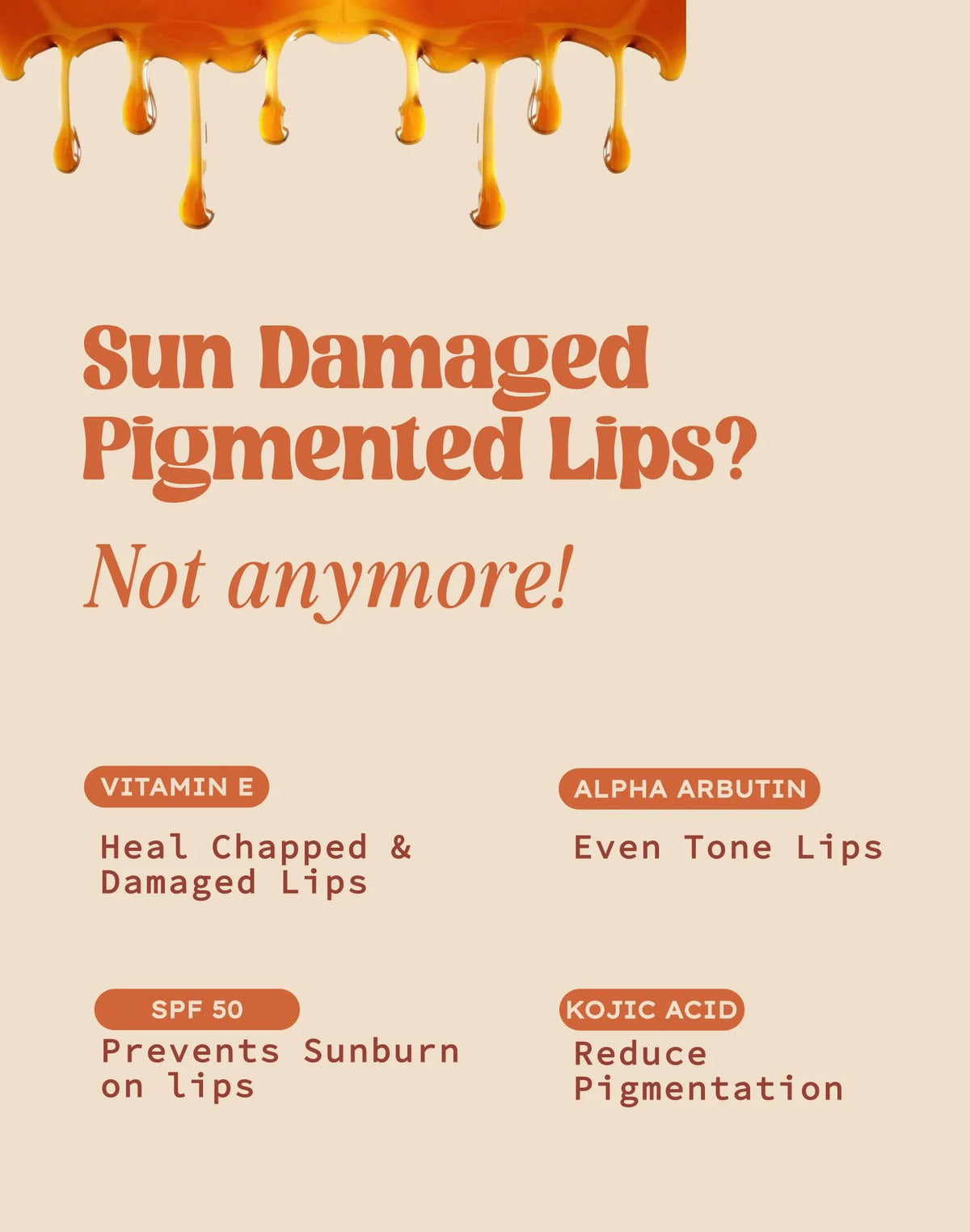 LIP LIGHTENING UV TREATMENT SPF 50 -  CARAMEL CRUNCH